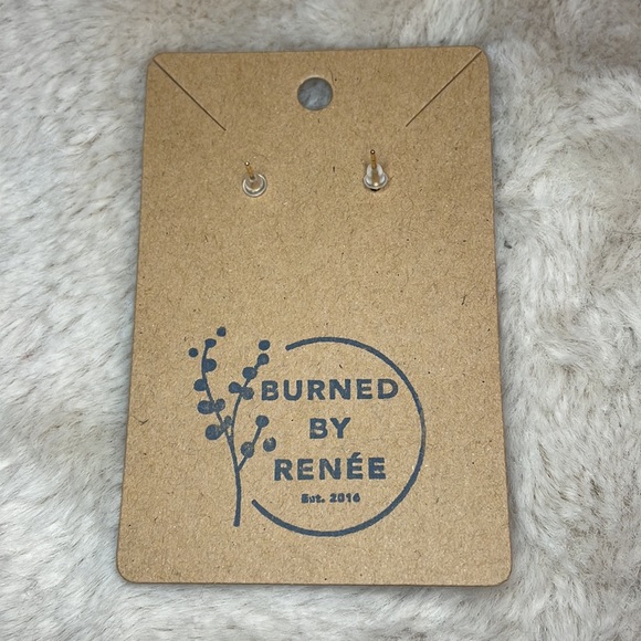 Handmade wood earrings - Picture 2 of 2